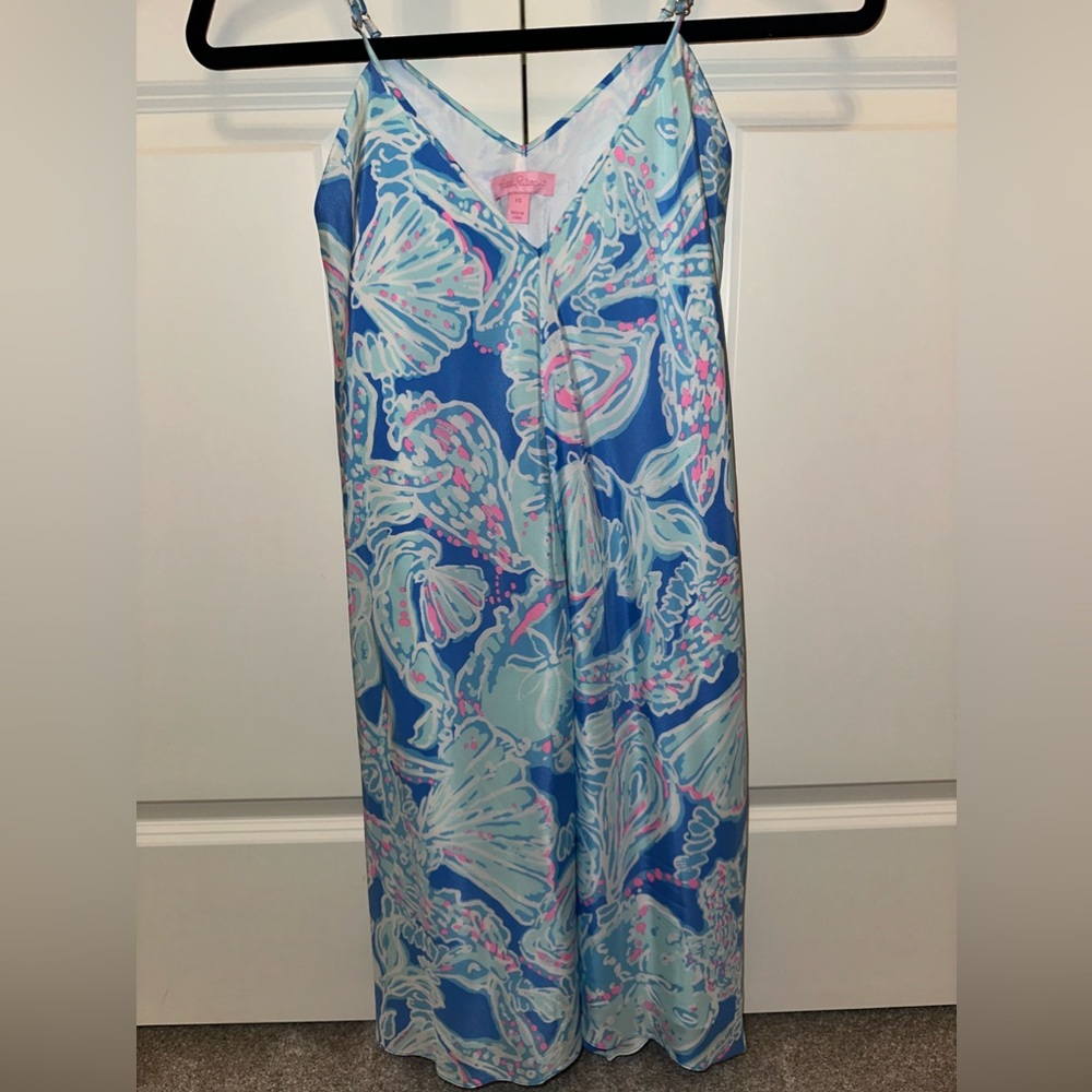 NEW Lilly Pulitzer Clara Bay Blue Into the Deep dress. Size XS - Picture 4 of 4